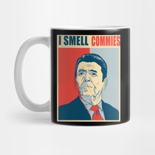 I Smell Commies Funny Political Ronald Reagan Meme Mug